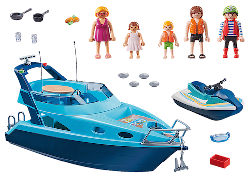PLAYMOBIL-FunPark Yacht - can be combined with: Underwater Motor - Natural German