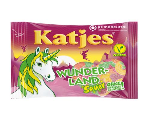 Katjes Wonderworld Sourr 200g - suitable for vegans - Natural German