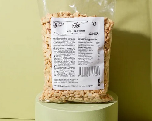 KoRo Roasted peanuts 1 kg - vegan - Natural German