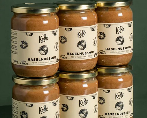 KoRo Hazelnut Cream 5kg - Bucket - 100% real hazelnuts, vegan - Natural German