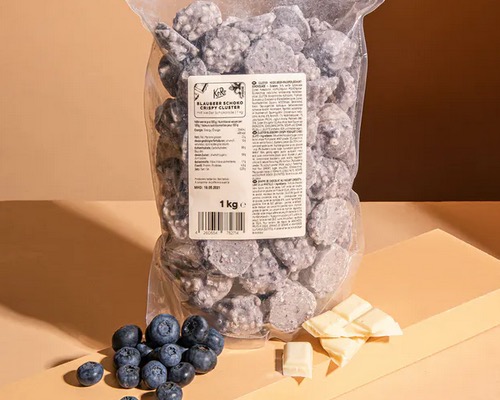 KoRo Blueberry Chocolate Crispy Cluster 1kg - crispy in-between snack - Natural German