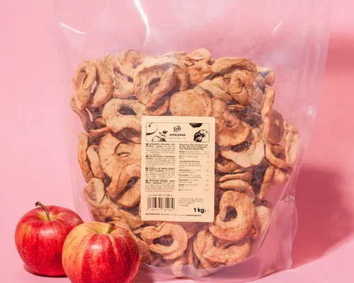 KoRo Dried Apple Rings 10 x 1kg - vegan - Natural German