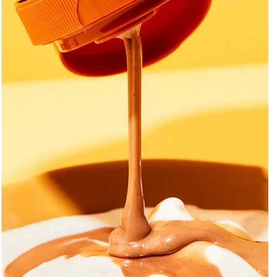 KoRo Crunchy Ice glaze Hazelnut 10 x 225ml - solidifying ice cream sauce, no artificial substitutes - Natural German