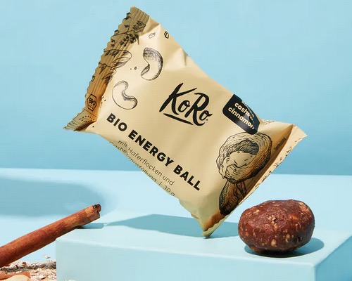 KoRo Bio Energy Ball Cashew and Cinnamon 30g - organic and vegan - Natural German