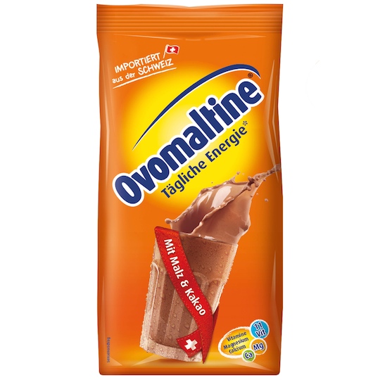 Ovomaltine Refill Pack 500g - Swiss drink powder from cocoa and malt - Natural German