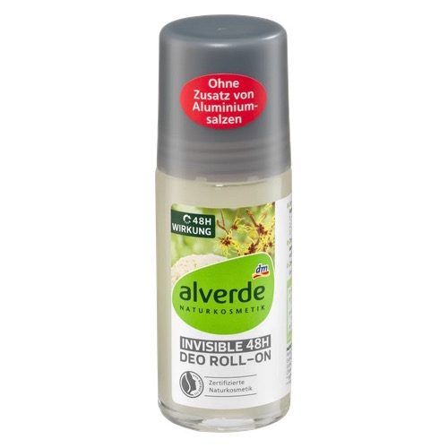 dm Alverde Deo Roll On Deodorant Invisible 50ml - organic, natural cosmetics - Natural German