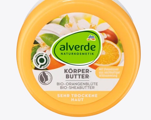 dm Alverde Body Butter Organic Orange Blossom & Shea Butter 200ml - natural cosmetics - Natural German
