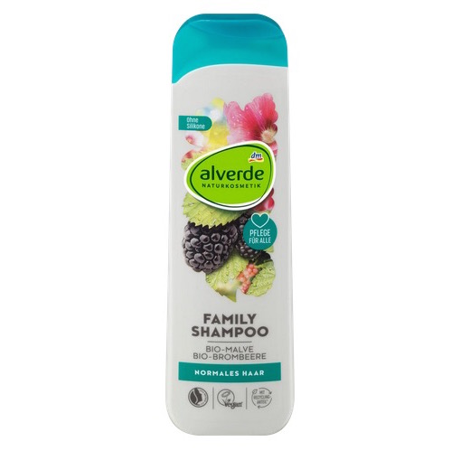 dm Shampoo Family Organic Mallow, Organic Blackberry 300ml | Natural