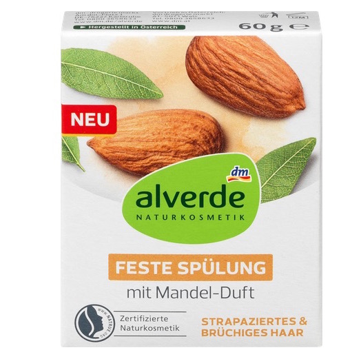 Dm Alverde アーモンドの香りがするソリッドコンディショナー60g Natural German Dm Alverde アーモンドの香りがするソリッドコンディショナー60g Natural German
