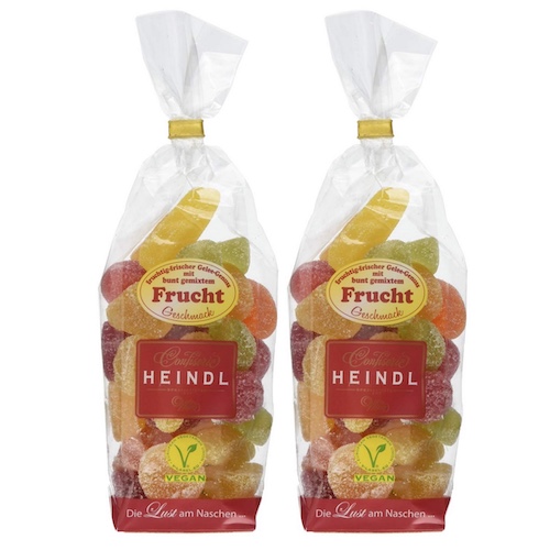 Heindl Jelly-Mix 2x300g - 8 different kinds of jelly, value pack, vegan - Natural German