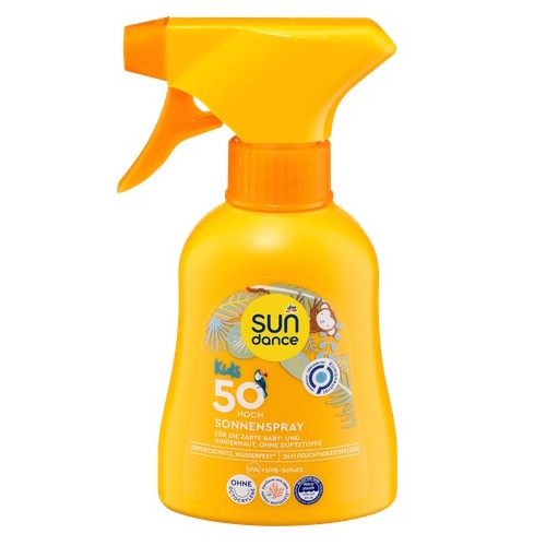 dm SUNdance Sun Spray Kids SPF 50 200ml - UVA+UVB protection - Natural German