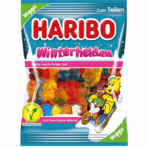 Haribo Winter Heroes Veggie 175g - Suitable for vegetarians - Natural German