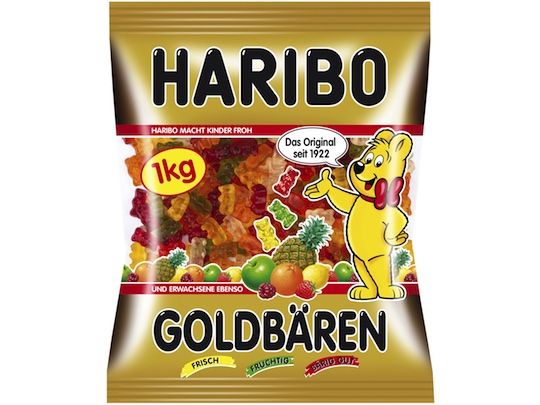 Haribo Gold-Bears 1000g - Famous fruit gum mix - Natural German