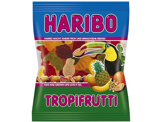 Haribo Tropifrutti 200g - exotic soft fruit gums - Natural German