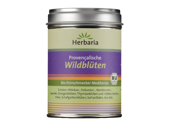 Herbaria Provencial Wild Flowers 25g - mediterranean spice mix for lamb; 100% organic - Natural German