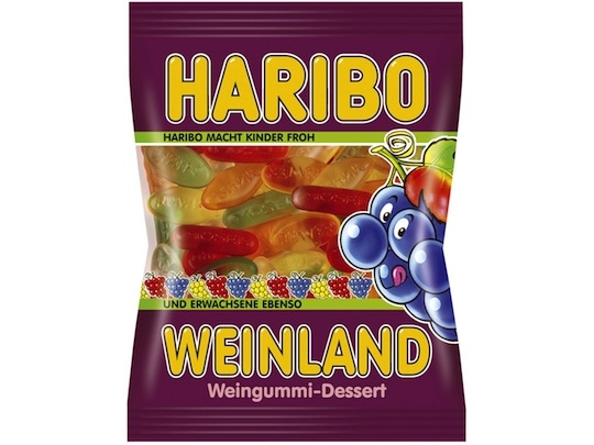 Haribo Wine Land 200g - Famous fruit gums with real wine - Natural German