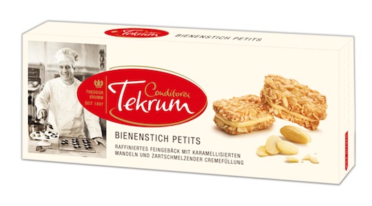 Tekrum Bee Sting Cake (Buttercream Cake With Almonds) Petits 100g - bakery with caramelized almonds and buttercream filling - Natural German
