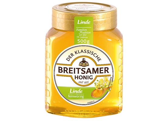 Breitsamer The Classical Basswood-Honey 500g - Liquid honey, aromatic, delicately spicy - Natural German