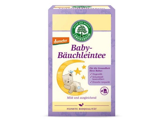 Lebensbaum Baby-Stomach-Tea 20 Teabags 40g - organic herbal tea mix for kids - Natural German