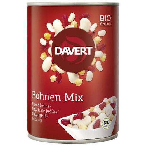 Davert Mixed Beans - canned, mixed beans, 100% organic, vegan - Natural German