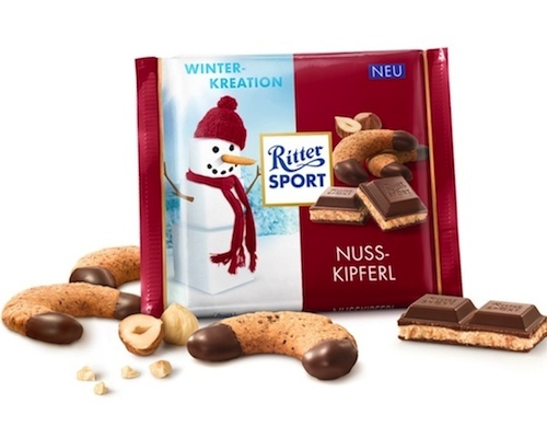 Ritter Sport Winter-Kreation Nuss-Kipferl 100g Ritter Sport Winter-Kreation Nuss-Kipferl 100g