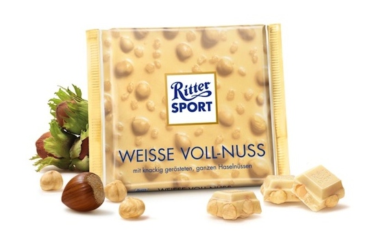Ritter Sport White Whole Nuts 100g