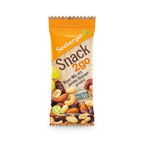 Seeberger Snack2Go mit Jumbo-Rosinen 50g