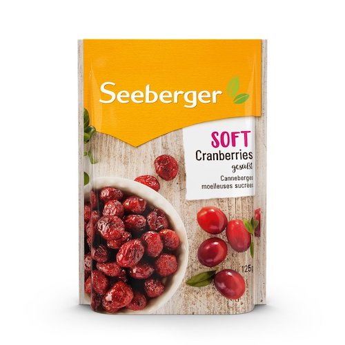 Seeberger Soft Cranberries Sweetened 125g