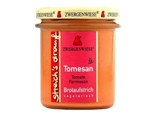 ツベルゲンヴィーゼ ブレッドスプレッド Streich`s drauf トマト＆パルメザン 160g